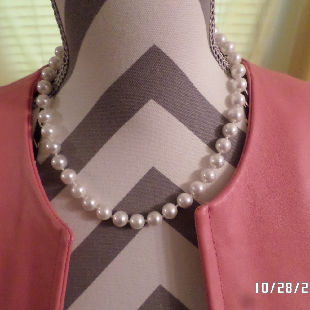 ❣️❣️S Pearl - sterling silver 18"  10mm ❣️❣️